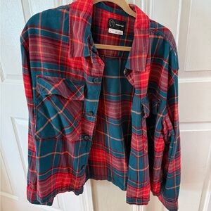 Original Use Red and Blue Plaid Shirt